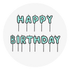 Happy Birthday candles