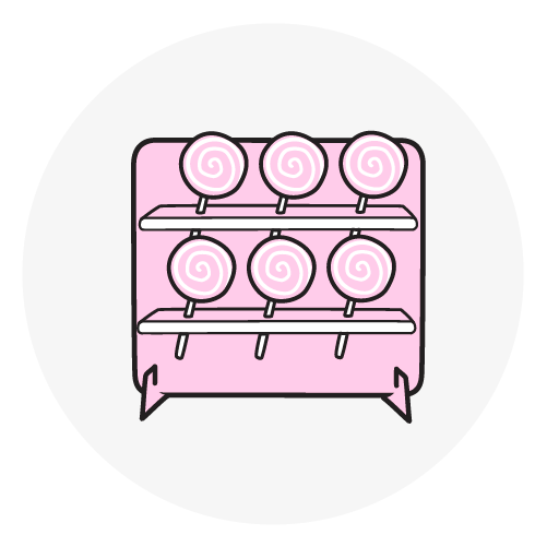 Donut- / Popcorn- / Muffin- / Sweet Treat-Ständer