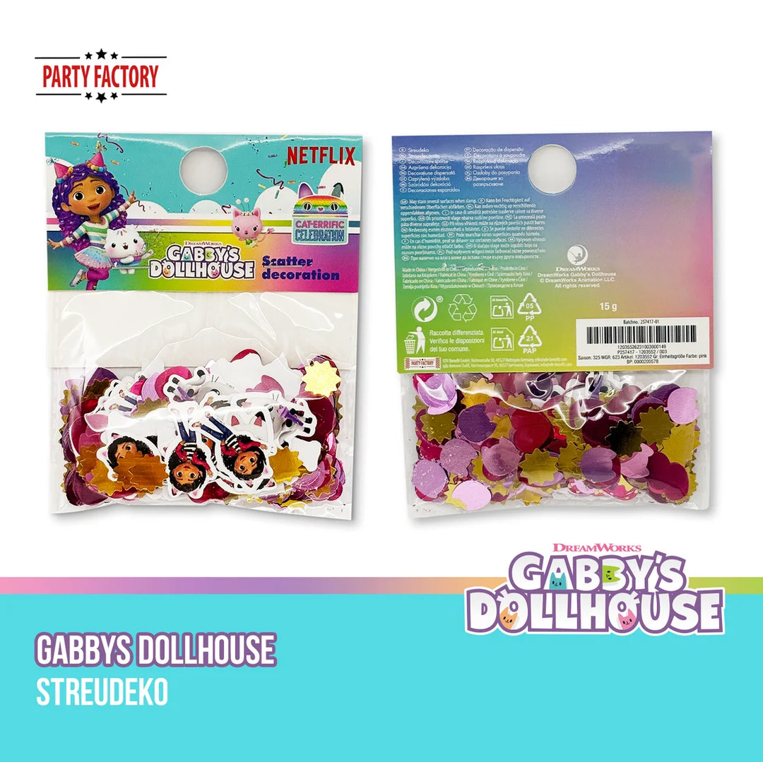 Gabby's Dollhouse Konfetti, Tischdeko, 14g