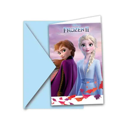Einladungen Frozen 2, 6er Pack