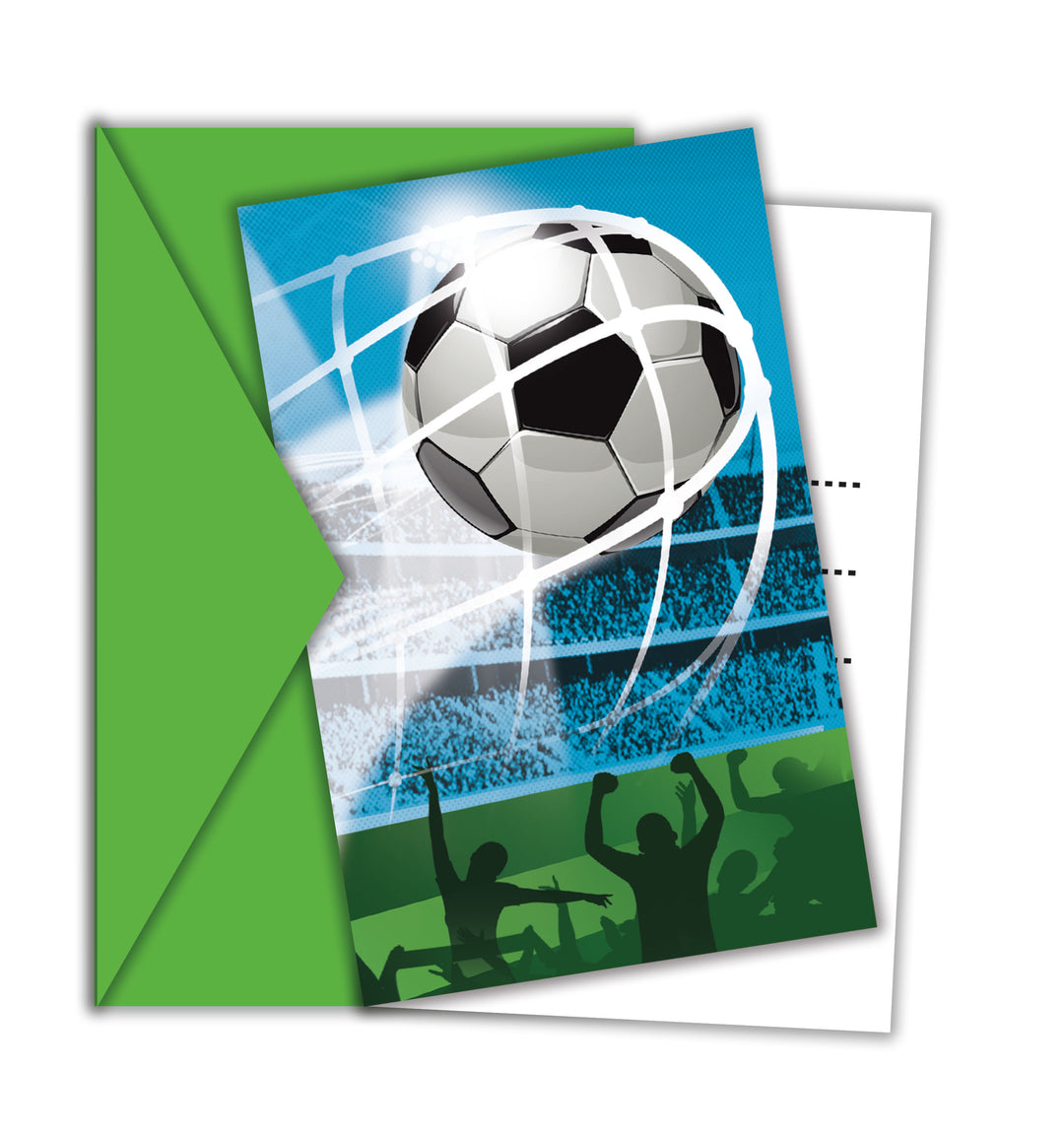 Einladung Soccer Fans, Fussball Party, 6er Pack