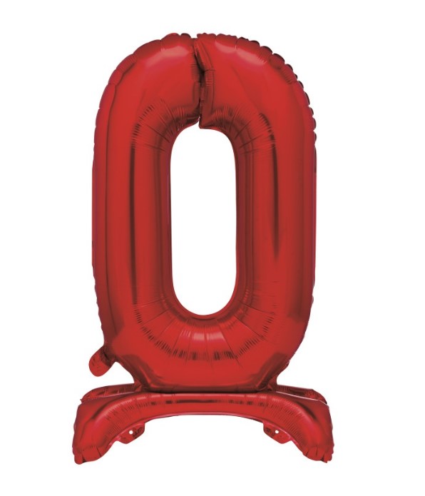 Stehende Rote Zahlen Folienballone, Nummer 1-9 und 0, 86 cm