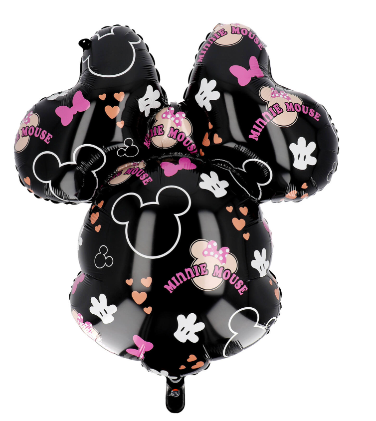 Minnie-Mouse-Folienballon-doppelseitig-45-cm-Vorderseite:-Minnie-Hinterseite:-Schwarz-+-Logo