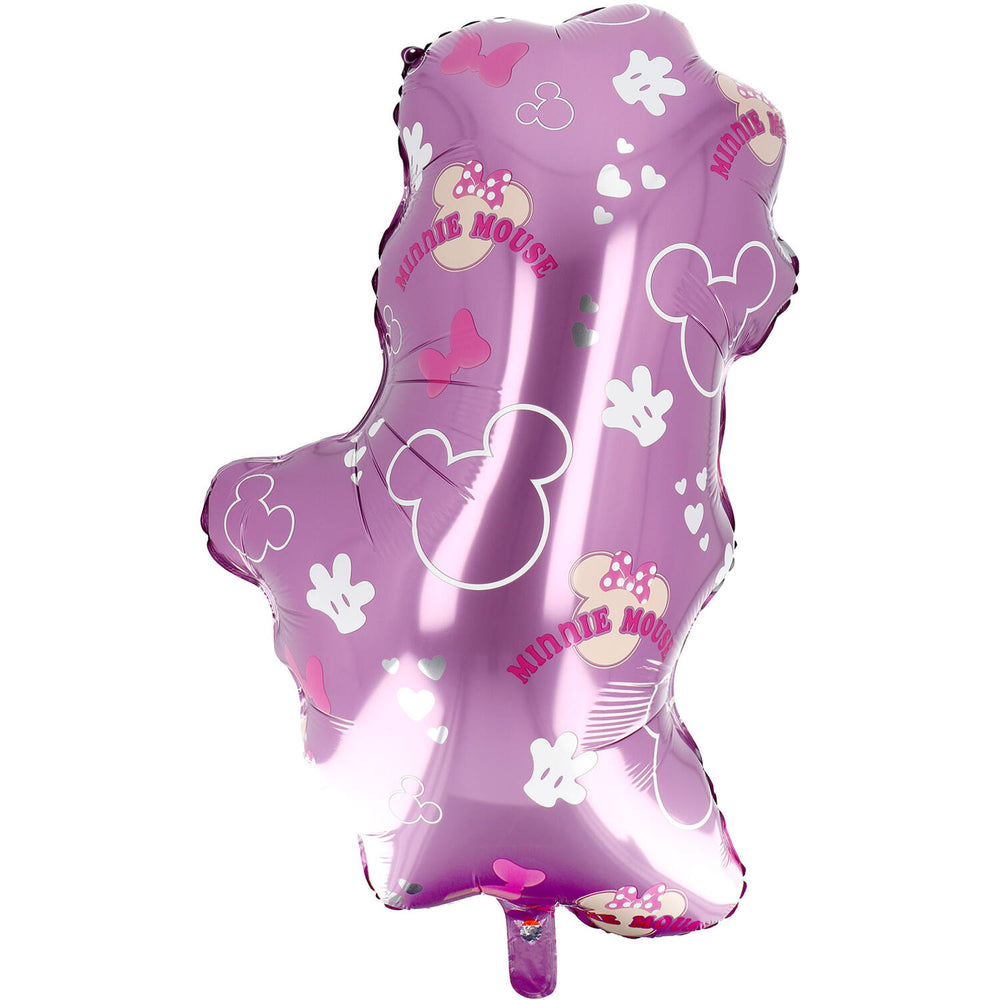 Supershape-Minnie-Mouse-Folienballon-doppelseitig-46-x-76-cm-Vorderseite:-Minnie-Hinterseite:-Pink-+-Logo