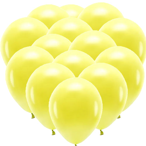 Superpack Luftballons Eco, pastell gelb, 30 cm, 100er Pack