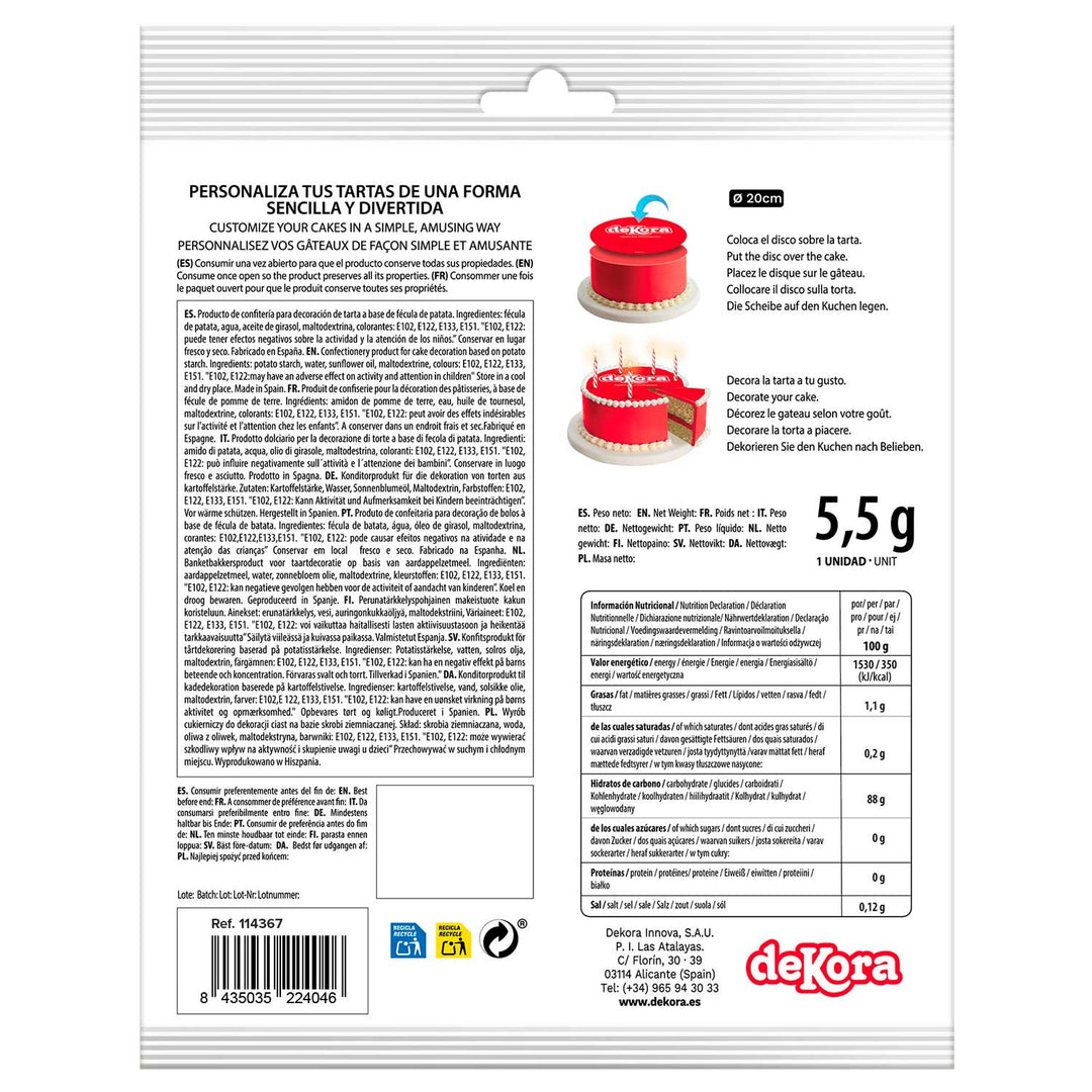 Tortenaufleger Spiderman aus Esspapier, Ø 20 cm