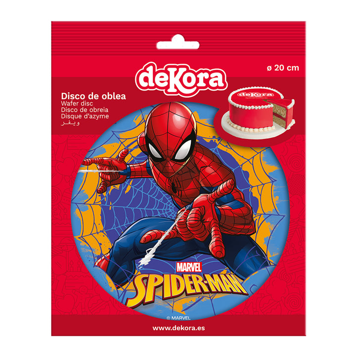 Tortenaufleger Spiderman aus Esspapier, Ø 20 cm