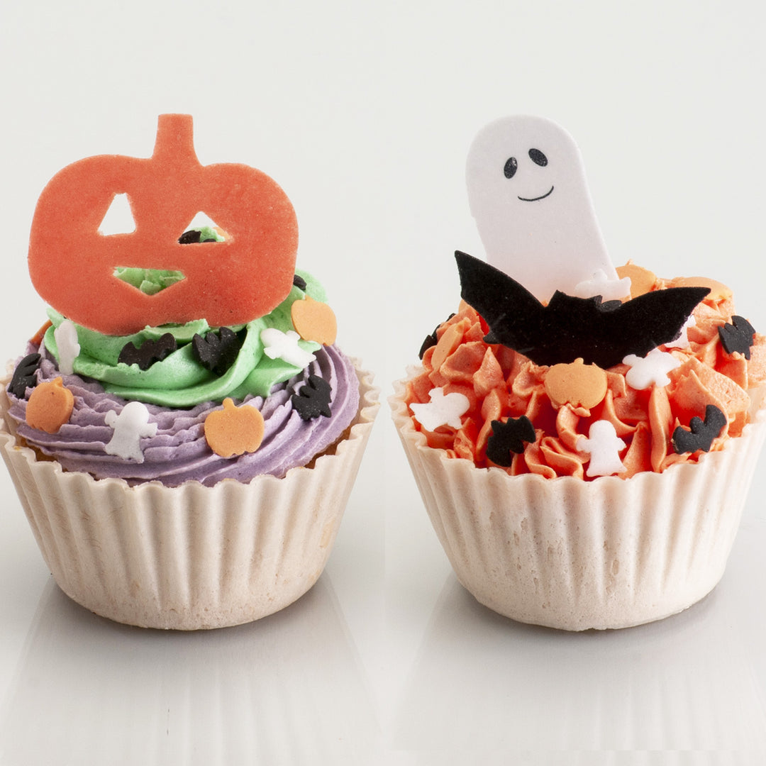 Essbare Muffin Topper Halloween, aus Esspapier, 4-5 cm, 128 Stück