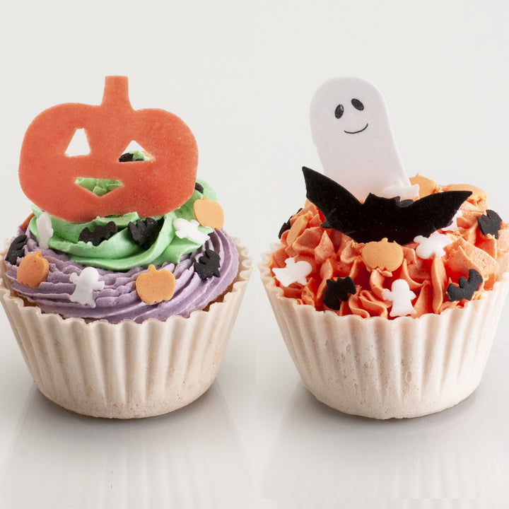 Essbare Muffin Topper Halloween, aus Esspapier, 4-5 cm, 128 Stück
