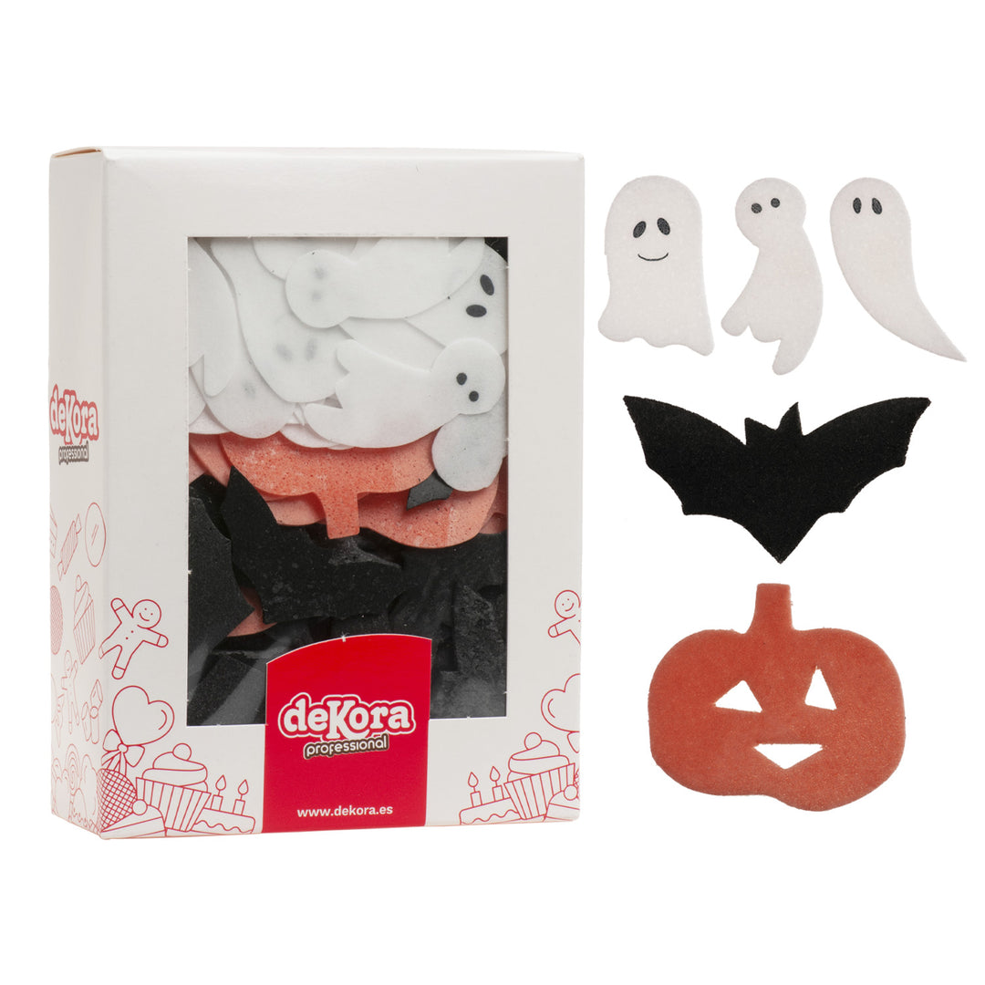 Essbare Muffin Topper Halloween, aus Esspapier, 4-5 cm, 128 Stück
