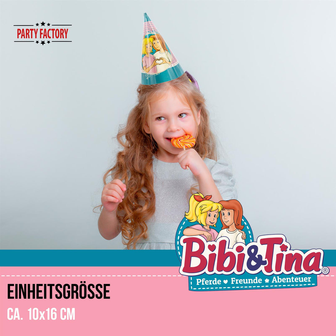 Partyhüte Bibi und Tina 10 Stück kinderparties-shop