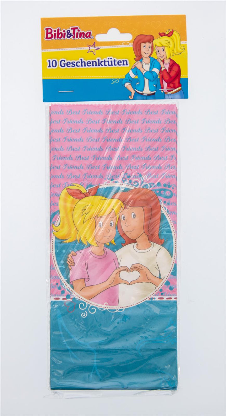 Bibi und Tina Party-Tüte Papier inkl. Sticker, 10er Pack kinderparties-shop