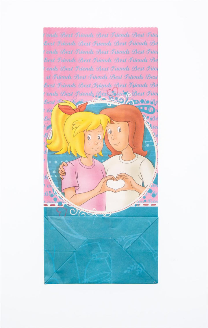 Bibi und Tina Party-Tüte Papier inkl. Sticker, 10er Pack kinderparties-shop
