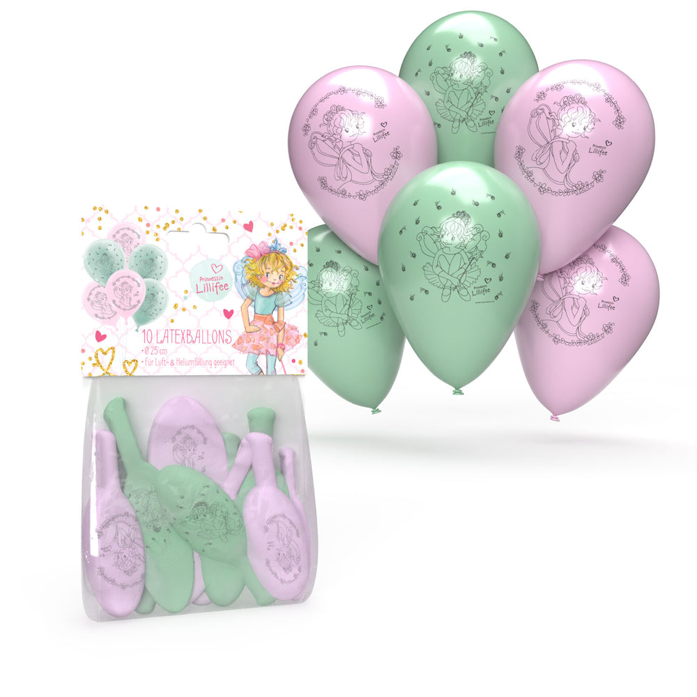 Prinzessin Lillifee Luftballons, 10er Pack kinderparties-shop
