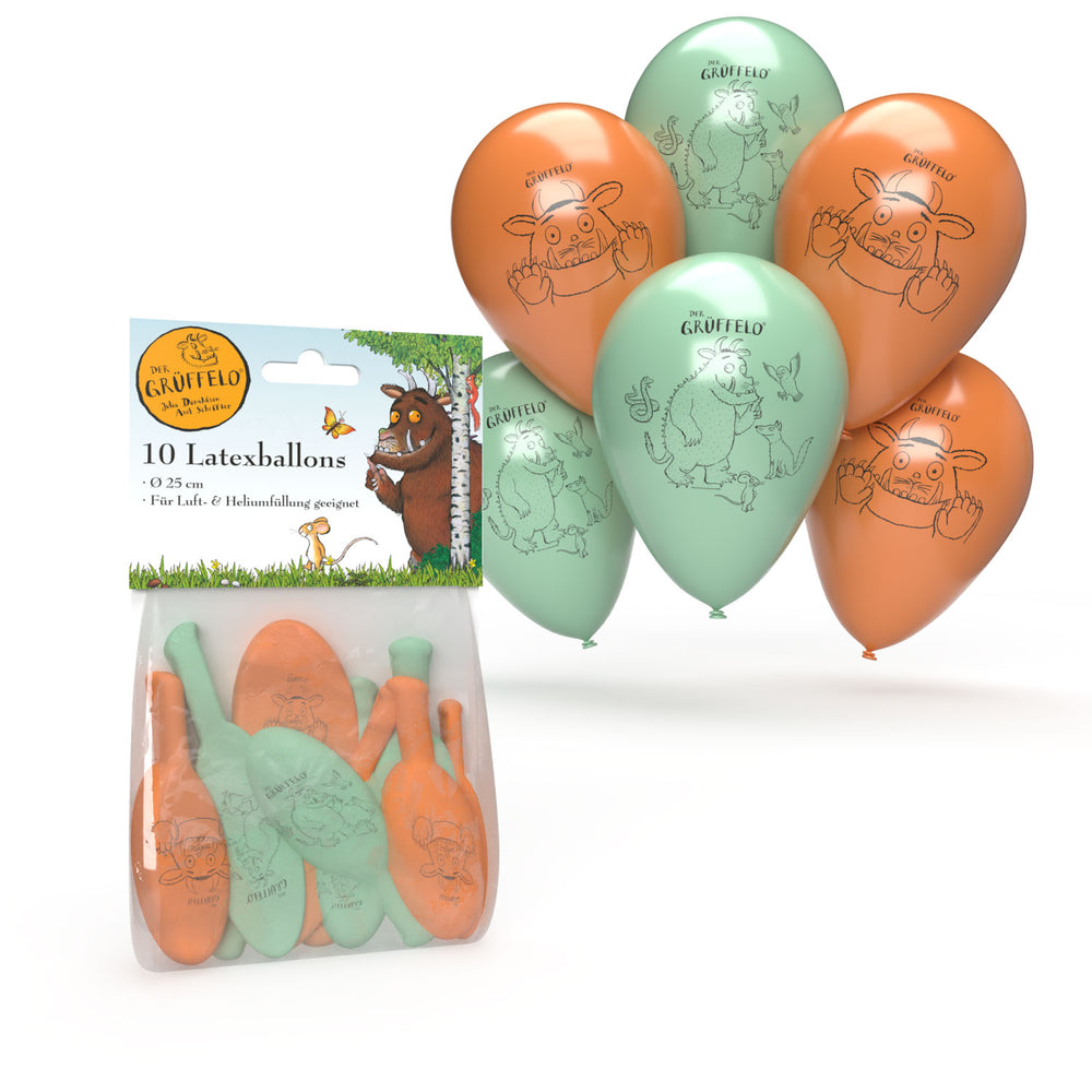 Der Grueffelo Latexballons, 10er Pack kinderparties-shop