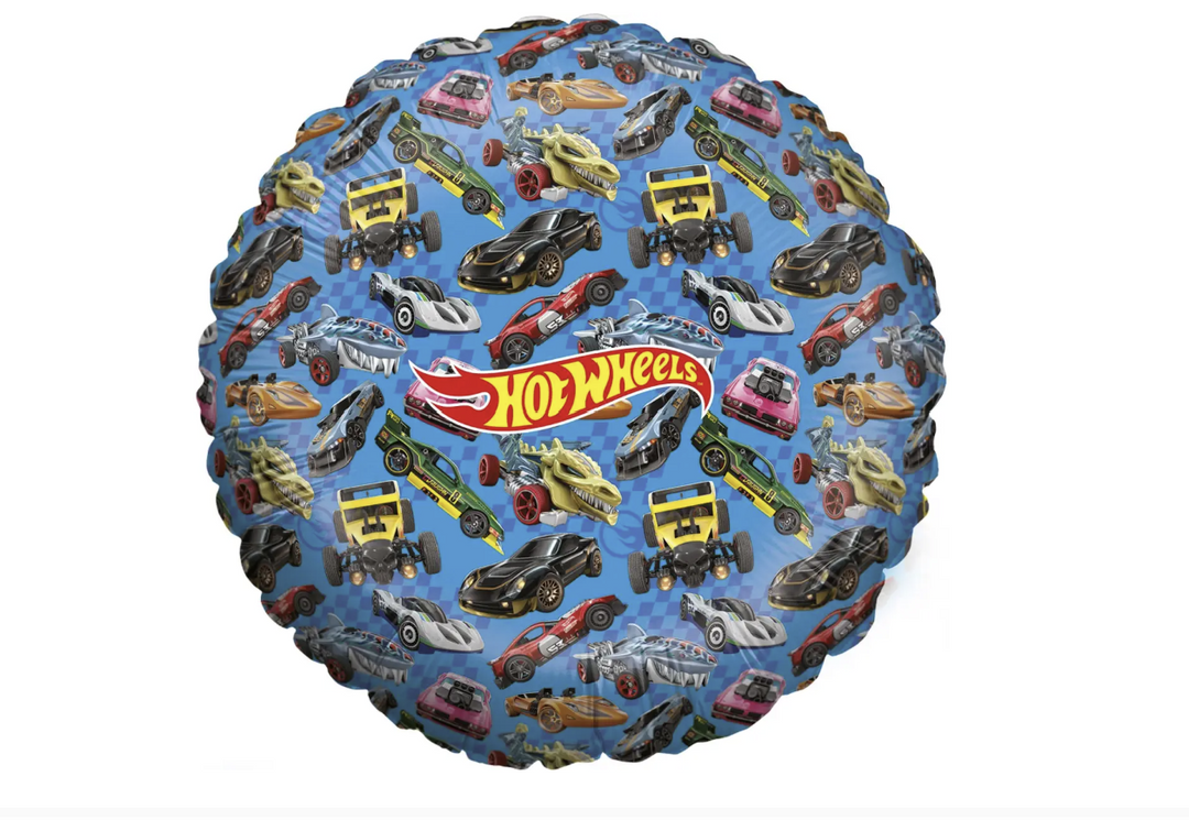 Hot Wheels Folienballon, Hot Wheels Autos, 45cm kinderparties-shop