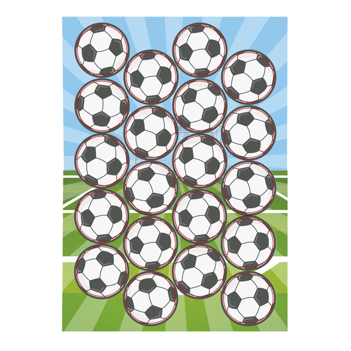 Muffinaufleger-Fussball-Esspapier-20-Stück-Ø-3-4-cm