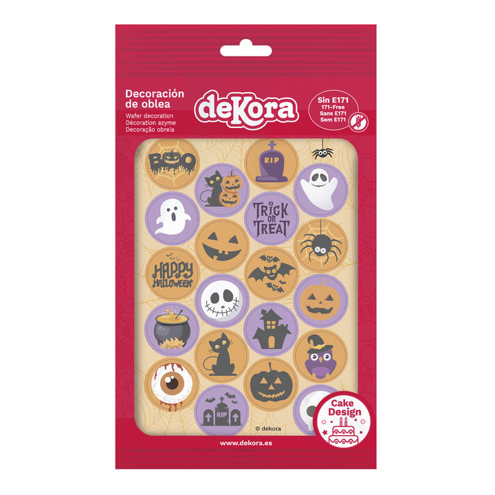 Essbare Muffinaufleger Halloween, 20 Stück, Ø 3.4 cm