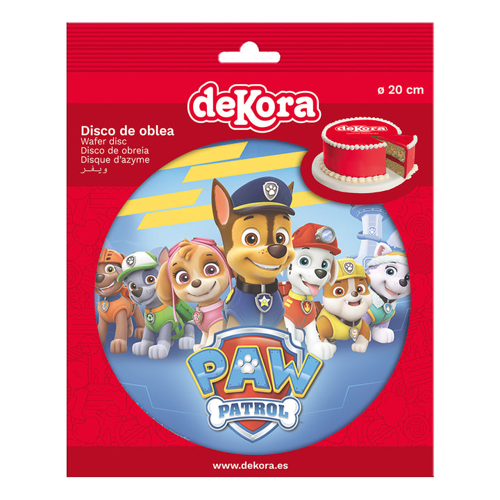 Tortenaufleger Paw Patrol, Esspapier, 20 cm