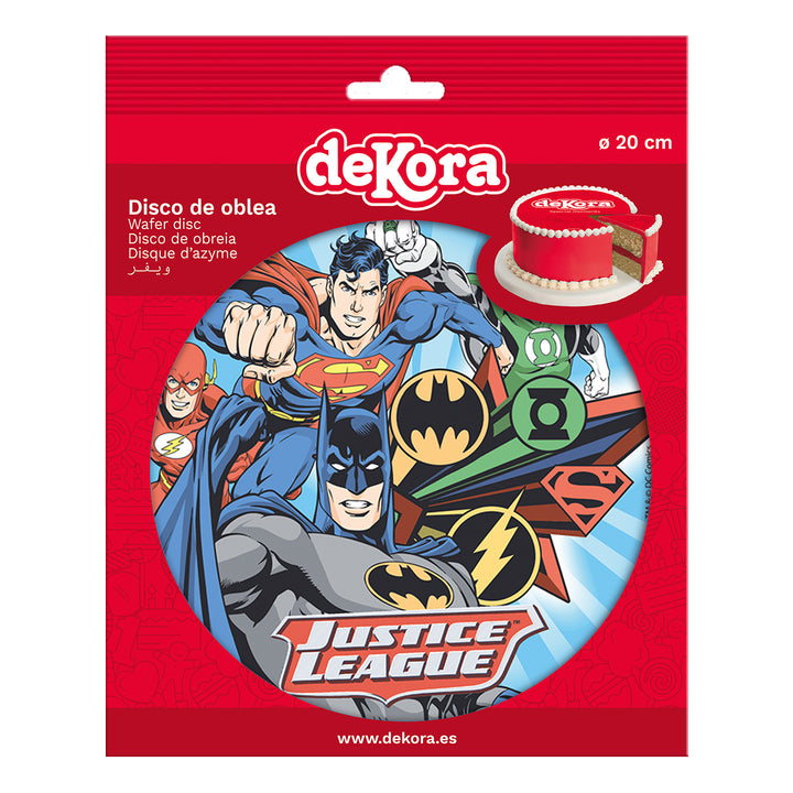 Tortenaufleger Justice League, Esspapier, Ø 20 cm