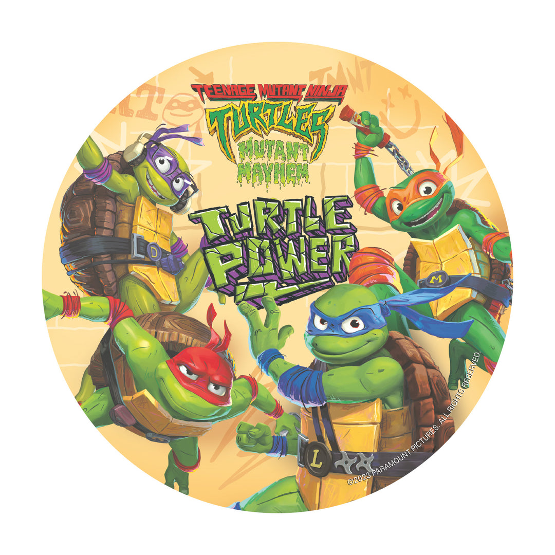 Cake topper Ninja Turtles, edible paper, Ø 20 cm