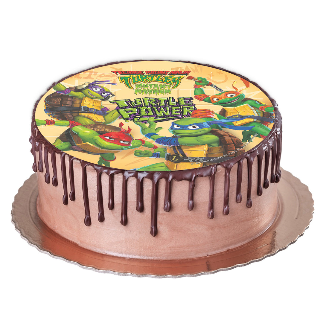 Cake topper Ninja Turtles, edible paper, Ø 20 cm