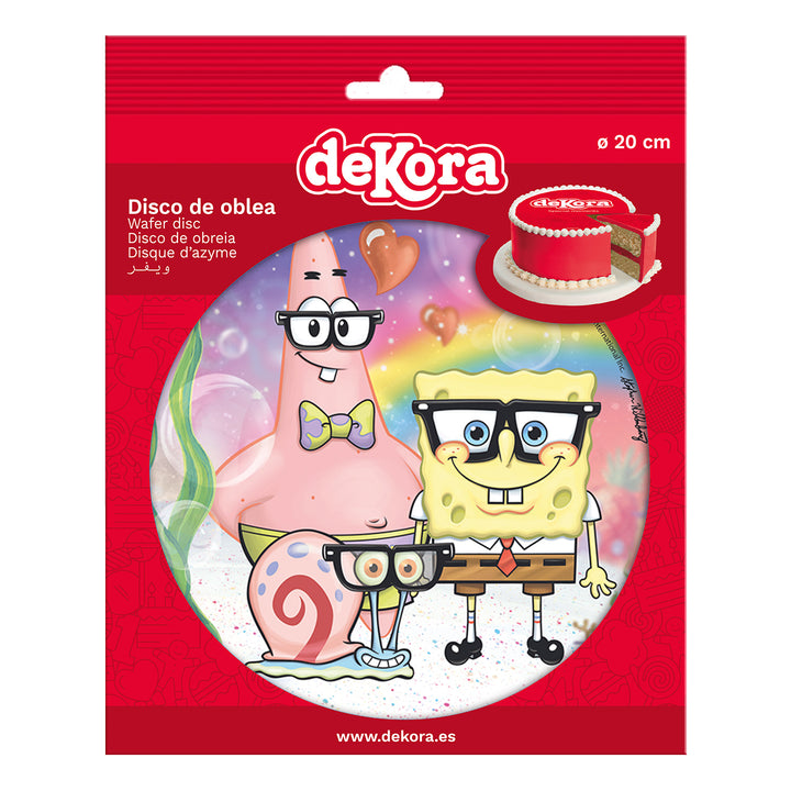 Tortenaufleger-Spongebob-Schwammkopf-Esspapier-Ø-20-cm