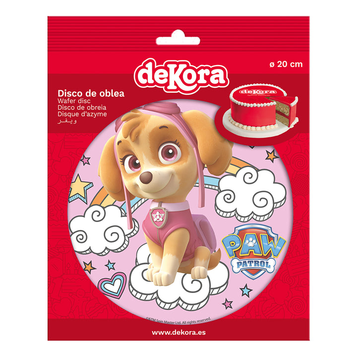 Tortenaufleger-Paw-Patrol-Skye-Esspapier-Ø-20-cm