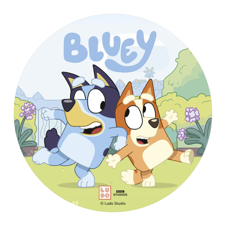 Bluey Tortenaufleger aus Esspapier, Ø 20 cm