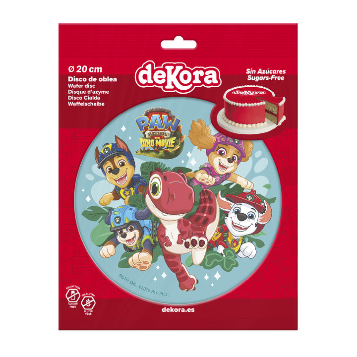 Tortenaufleger Paw Patrol Dino Movie, Ø 20 cm