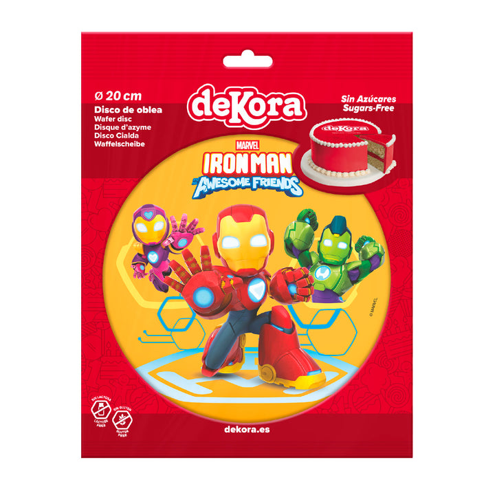 Tortenaufleger Avengers Iron Man, essbar, Ø 20 cm