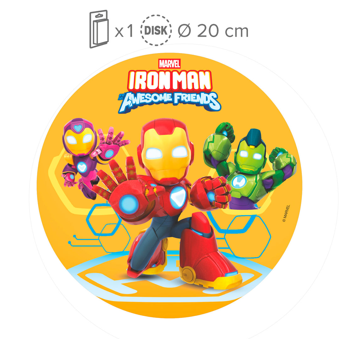 Tortenaufleger Avengers Iron Man, essbar, Ø 20 cm