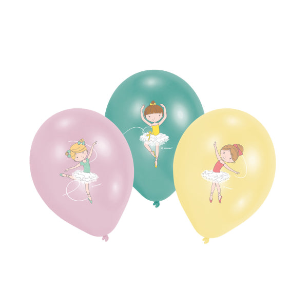 Luftballons, Prinzessin "Princess Little Dancer", 6er Pack