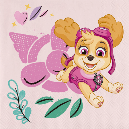 Paw Patrol girls, napkins, pack of 20 image