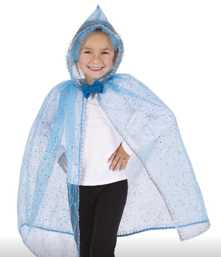 Prinzessinnen-Verkleidungsset-in-blau-Einheitsgröße