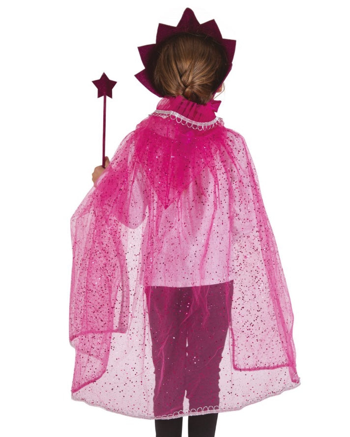 Prinzessinnen-Verkleidungsset-in-pink-Einheitsgrösse