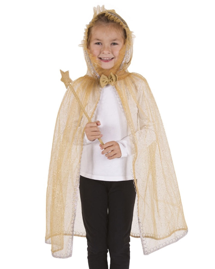 Prinzessinnen-Verkleidungsset-in-Gold-Einheitsgrösse