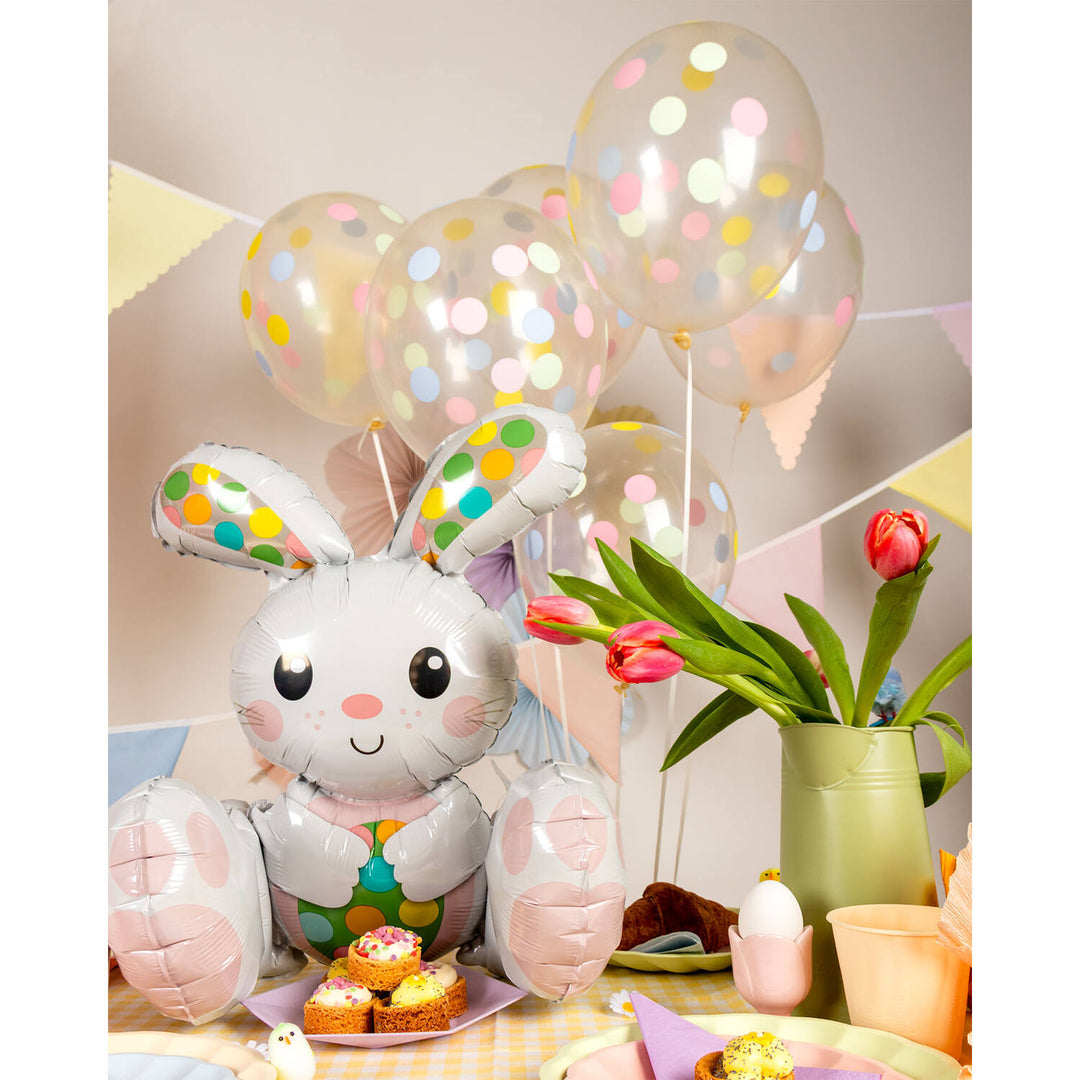 Gepunktete Luftballons Dreamy Pastels, 6 Stück, Ø 33 cm