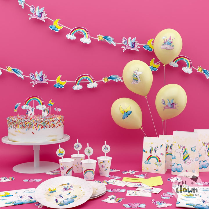 Einhorn Luftballons, 8er Pack kinderparties-shop