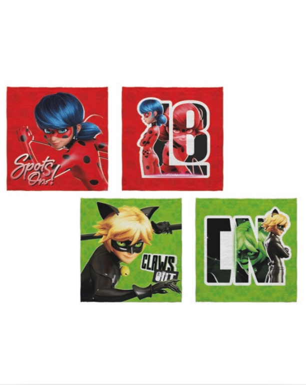 Magisches Handtuch Miraculous Ladybug, Mitgebsel, 1 Stück, zufälliges Motiv