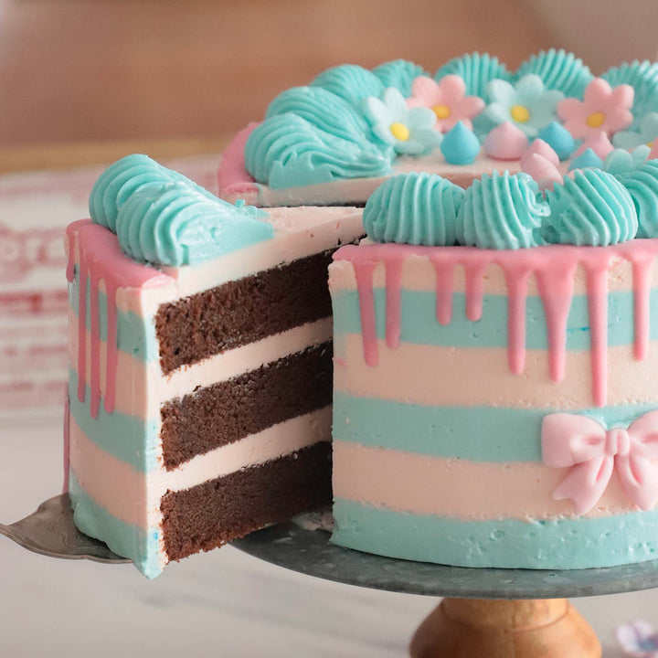 Essbare Zuckerdeko, Blüten & Schleifen, Rosa-Töne, Tortendeko, 10-teilig