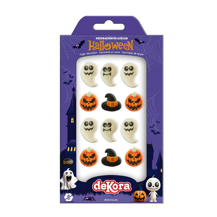 Essbare Zuckerfiguren Halloween, Kuchen & Muffin Deko, 12 Stück