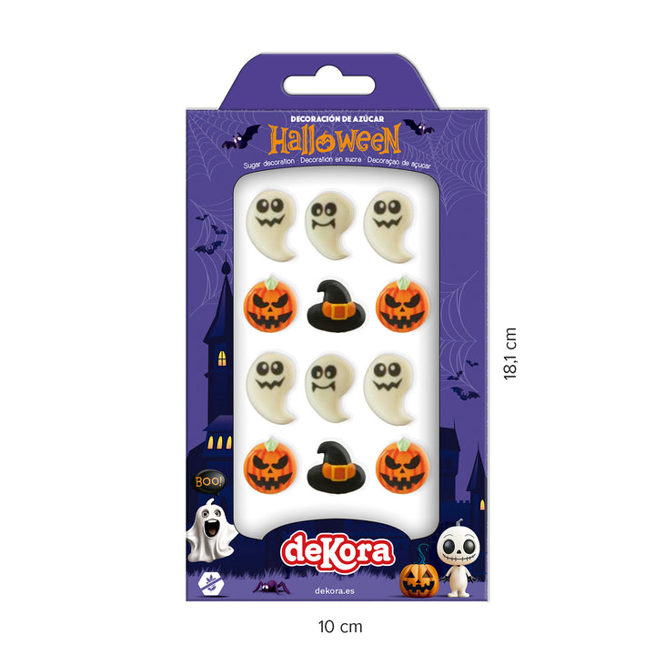 Essbare Zuckerfiguren Halloween, Kuchen & Muffin Deko, 12 Stück
