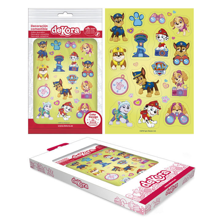 Essbare-Muffin-Topper-Paw-Patrol-Kuchen-Deko-vorgestanzt-15-Stück
