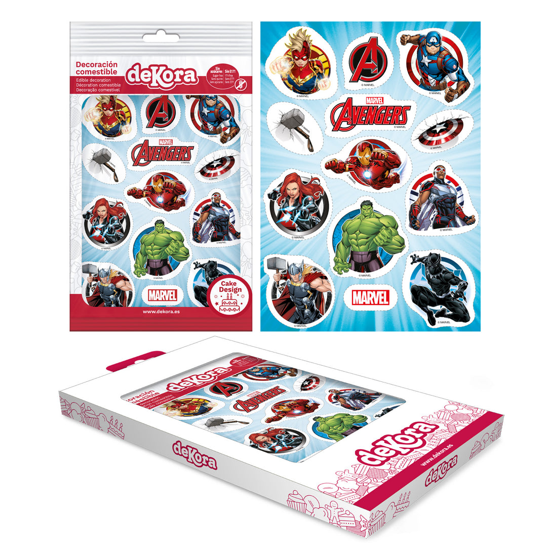 Essbare-Muffin-&-Kuchendeko-Avengers-13-Motive-vorgestanzt