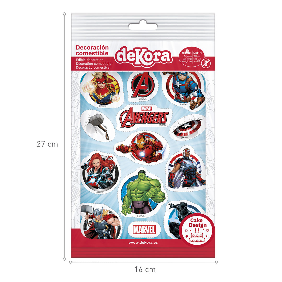 Essbare-Muffin-&-Kuchendeko-Avengers-13-Motive-vorgestanzt