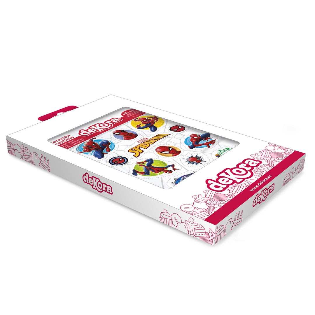 Essbare-Muffin-Topper-Spiderman-Kuchen-Deko-12-Stück-vorgestanzt