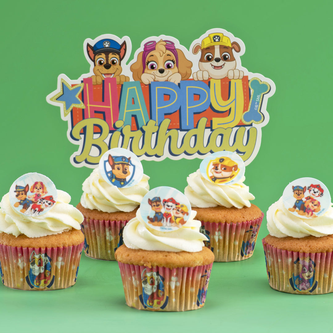 Essbare Muffin Aufleger Paw Patrol, 20 Stück, Ø 3.4 cm