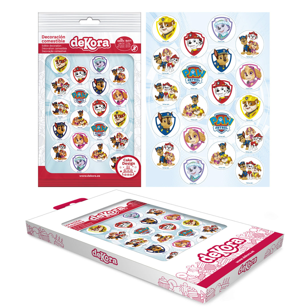 Essbare Muffin Aufleger Paw Patrol, 20 Stück, Ø 3.4 cm