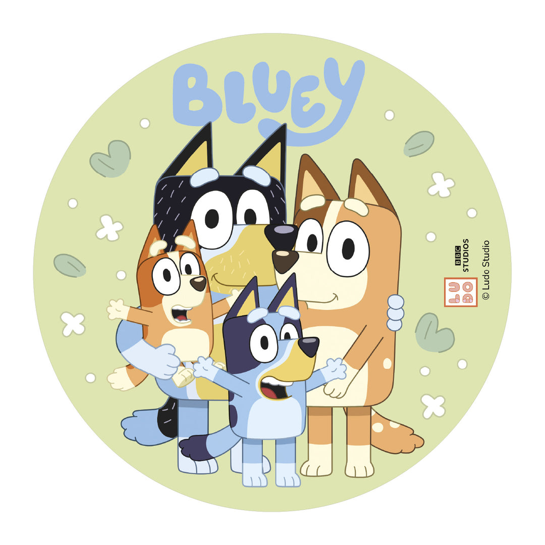 Tortenaufleger Bluey & Bingo, Edible Disc, farbecht, essbar, Ø 20 cm